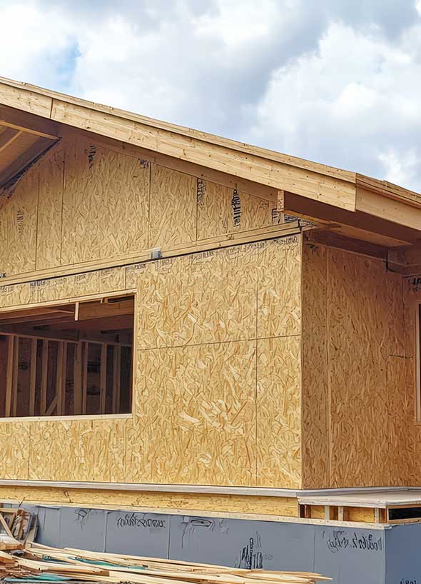 SIPs Experts ready to erect your SIPs home kit.