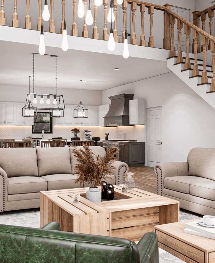 Interior rendering of home concept for East Grand Rapids MI